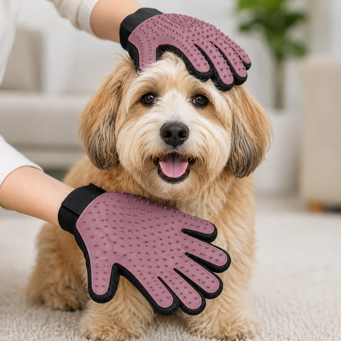 Pair of grooming gloves