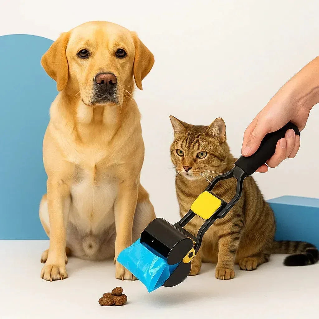 Pet Poop Picker – Portable, Hygienic & Hands-Free Dog Waste Cleanup Tool - Clawmego