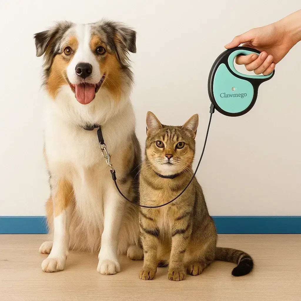Retractable Dog Leash – Adjustable, Tangle-Free & Comfort Grip - Clawmego