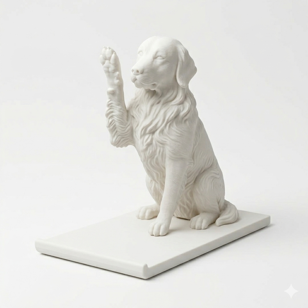 Dog shaped phone stand