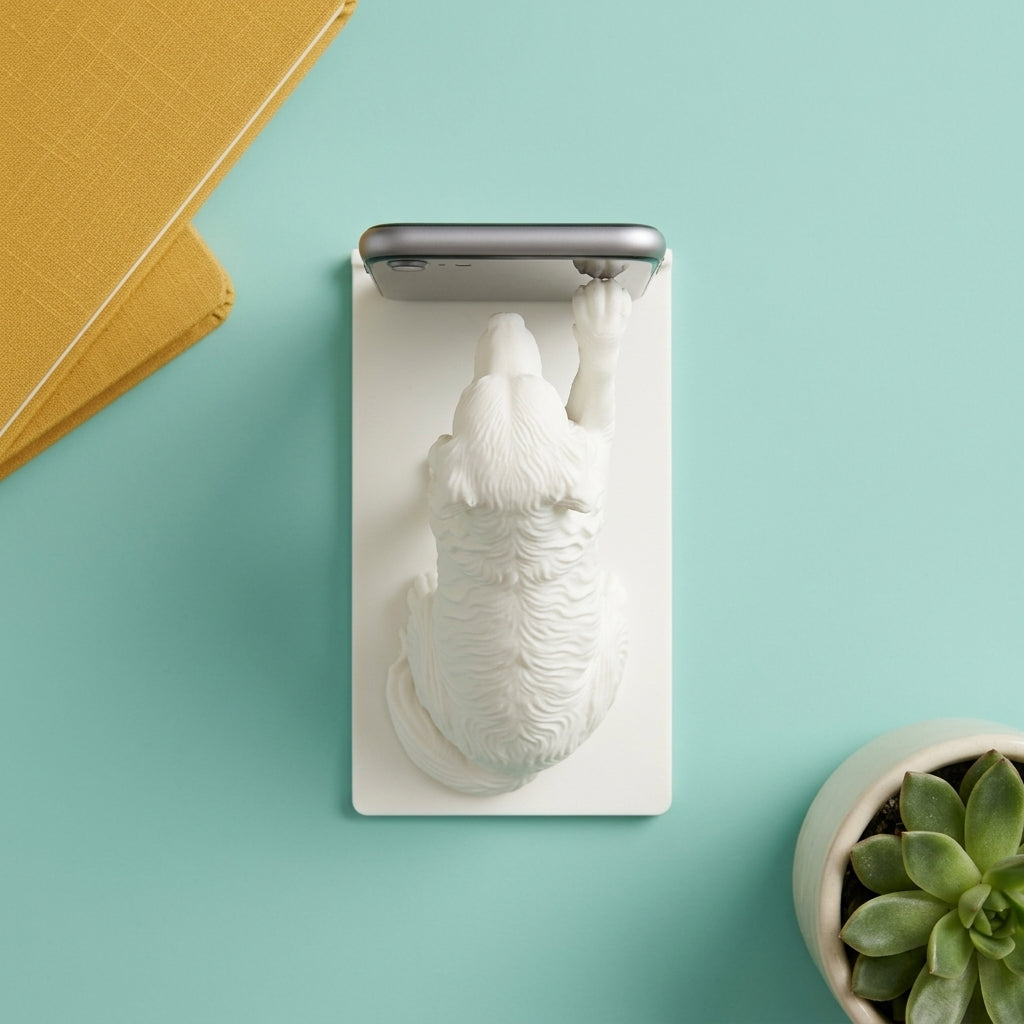 Dog shaped phone stand