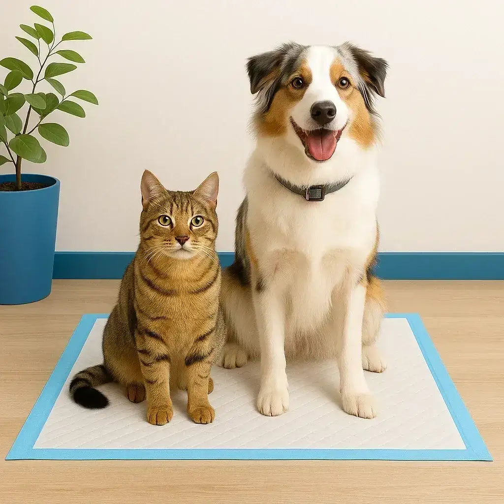 Super Absorbent Dog & Cat Pee Pads (Pack of 4) – Leakproof & Fast Dry - Clawmego