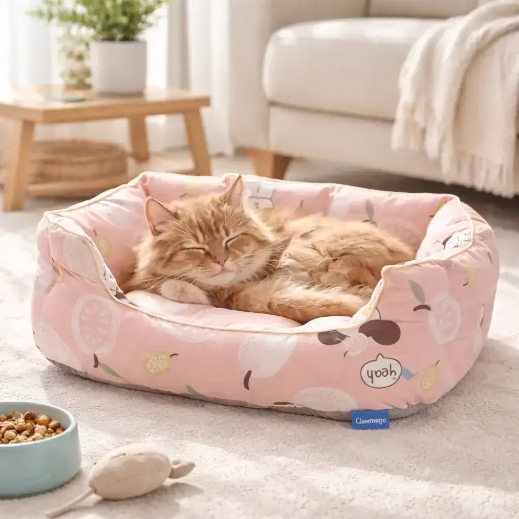 Ultra Soft Dog & Cat Bed – Plush Comfort & Washable - Clawmego
