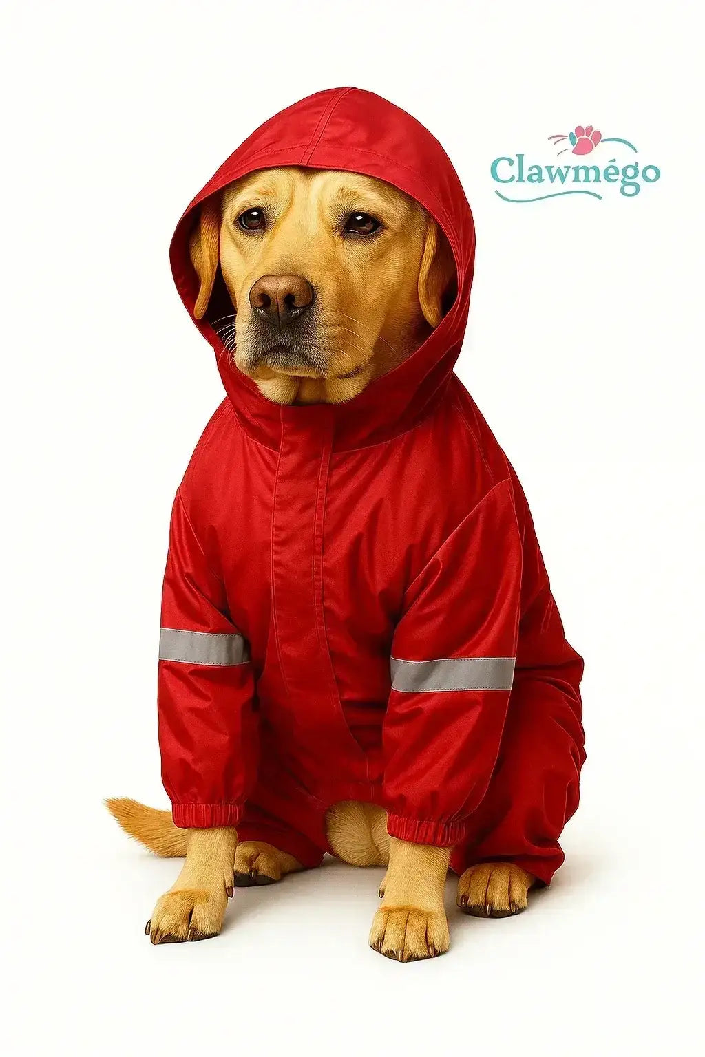 Waterproof Dog Raincoat –Waterproof Adjustable Dog Raincoat – Reflective, Lightweight | Clawmego Keep Your Pup Dry & Stylish! - Clawmego