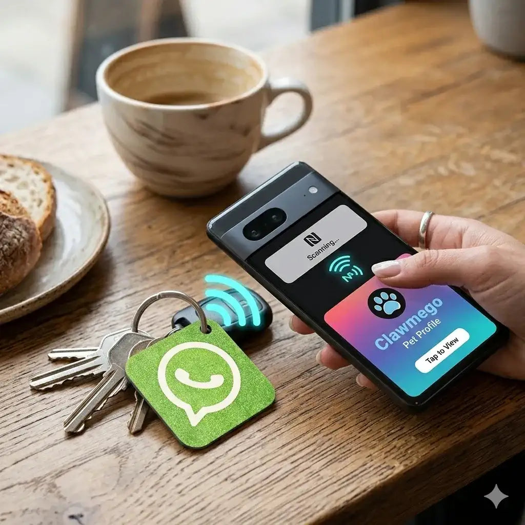 Clawmego NFC Taggo Custom Whatsapp Keychain